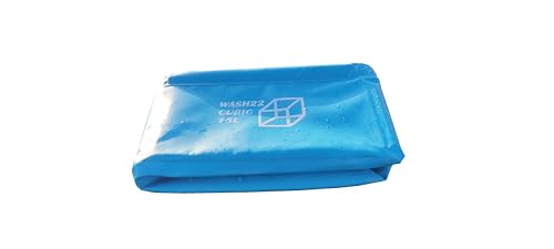WASH22 Cubic 15L Folding Collapsible Camping Washing Basin Bucket Bag Tidy for Tents Motorhomes Campervans Caravans