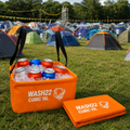 WASH22 Cubic 15L Collapsible Camping Washing Up Bowl - Orange